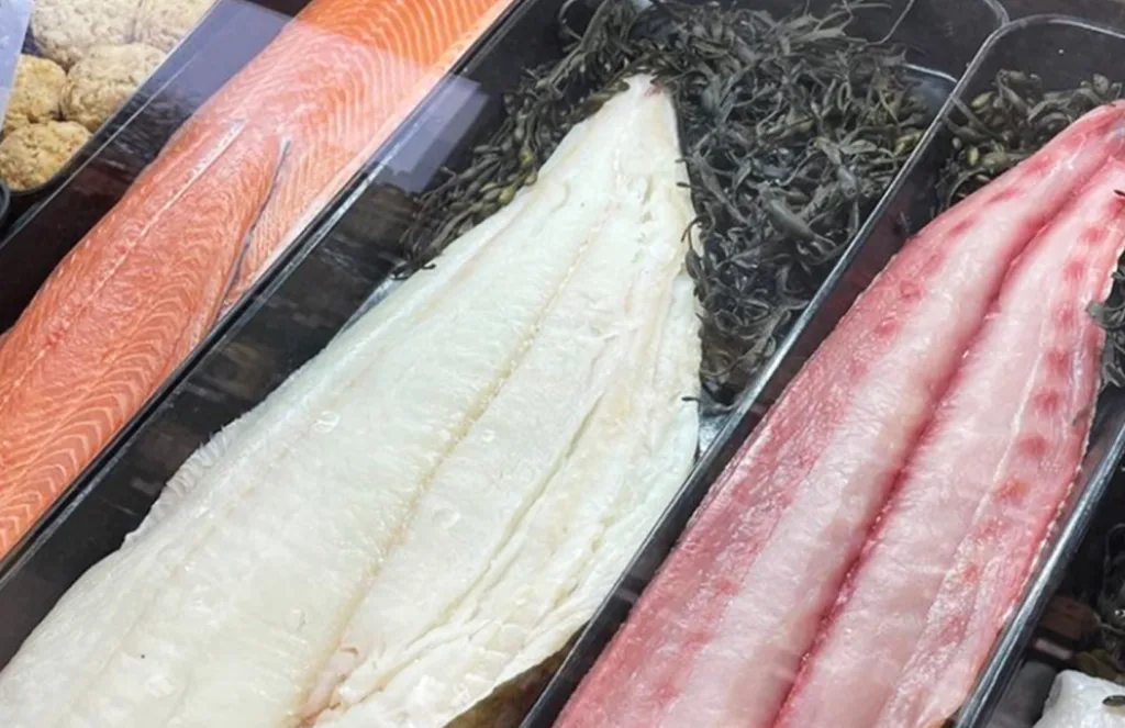 fresh whitefish ready for purchase